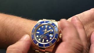 Rolex Submariner 116618LB Yellow Gold [upl. by Kessler676]