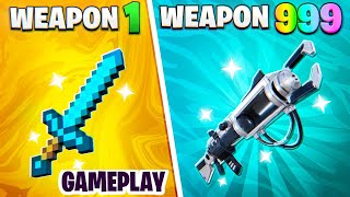 CUSTOM WEAPONS Fortnite GUN GAME GameplayCODE [upl. by Htnamas]