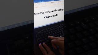 Windows tricks add a virtual desktop windows windowstips windows10 windows11 [upl. by Zednanreh]