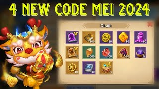 4 NEW SECRET CODE MEI 2024  CASTLE CLASH [upl. by Indira523]