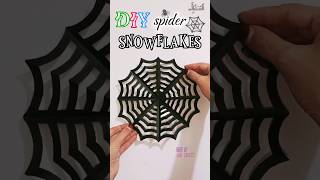 DIY Cute Snowflake🕸️🕷️ shorts diy craft art shortsfeed trending fun yt ytshorts how paper [upl. by Ovida]