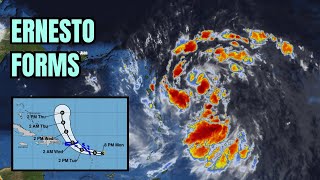 Ernesto forms impacts expected in the Caribbean [upl. by Suoicserp]