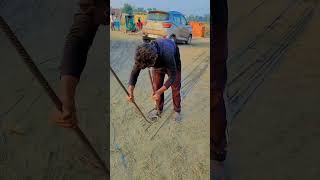 construction steelbar banding barbanding एल मारने का आसान तरीका subscribemychannel shortvideo [upl. by Ahseryt121]