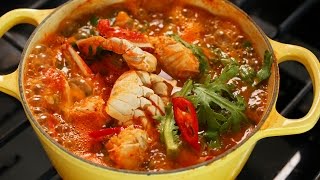 Korean crab stew Kkotgetang 꽃게탕 [upl. by Giannini]