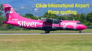 Aeropuerto internacional del Cibao STI ✈️ 🇩🇴 planespotter boeinglovers aviation landing [upl. by Enilatan]