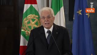 Mattarella quotI tentativi di negare le Foibe sono un affronto alle vittimequot [upl. by Daughtry330]