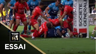 TOP 14  Essai Nemani NADOLO MHR  Montpellier  Toulon  J4  Saison 20172018 [upl. by Emmer]