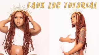 FAUX LOCS over REAL LOCS TUTORIAL  Shaaleese [upl. by Aneet]