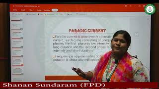 Topic Introduction of Electrotherapy Electric currents Lecture By Dr Shanan Sundaram FPD [upl. by Auqinat]