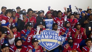 Folsom Bulldogs maul Oak Ridge Trojans 410 to repeat as Div I Section Champions [upl. by Arracat]