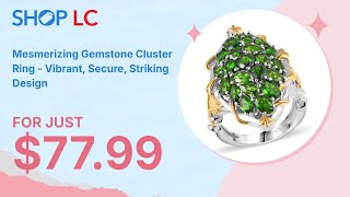 Chrome Diopside Ring in 14K YG amp Platinum Over Silver 475 ctw Size 6 [upl. by Akelam]