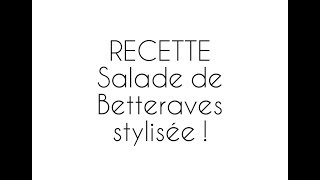 Recette  Salade de betteraves rouges  Facile et Délicieuse [upl. by Sylvia]