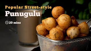 Punugulu Recipe  Popular Andhra Recipe  Indian Street Food  Tea Time Snacks  Cookd [upl. by Lenore360]