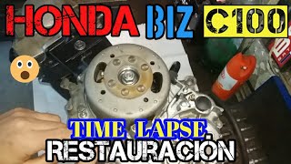 Reconstrucción Motor Honda BIZ C100 TIMELAPSE desarmado y armado Engine ReBuild Restoration [upl. by Amando845]