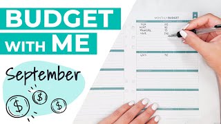 Budget with Me for September ft Clever Fox Budget Planner Binder [upl. by Slein]