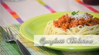 SPAGHETTI A LA BOLOÑESA Receta fácil [upl. by Odrareg]