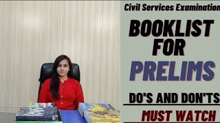 Prelims Booklist  UPSC Preparations  Madhumita IAS  Civil Services Examination [upl. by Samy]