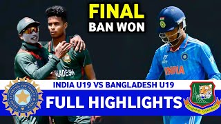 Full Highlights  India Vs Bangladesh U19 Asia Cup Match 15 Final 2024  IND VS SL [upl. by Anallese]