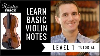 Learn Violin Notes BASIC Notes  VIOLIN LESSONS FOR BEGINNERS with Violin Sheet Music Tips [upl. by Baum]