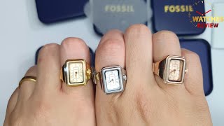 Fossil New Collection 2024 Raquel Watch Ring  Rose Gold and Gold and Silver [upl. by Cooper]