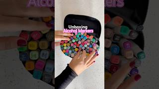 Unboxing alcohol markers 🖍️ coloring colors markers unboxing shorts asmr [upl. by Gnoc]