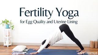 25Minute Egg Quality and Uterine Lining Supporting Yoga for Fertility [upl. by Entroc]