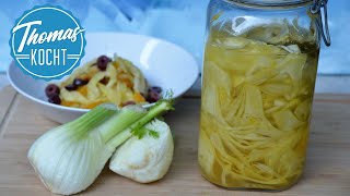 Gemüse fermentieren  Fenchel  schmeckt genial und ist gesund [upl. by Weir495]