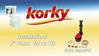 How to install a Korky EasyADJUST Flush Valve Kit [upl. by Butch]