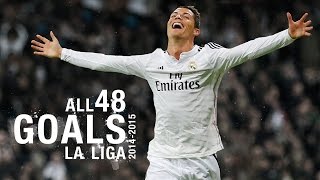 GOALS  Watch all 48 of Cristiano Ronaldos 201415 La Liga goals [upl. by Drarrej70]