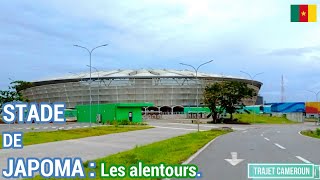 Douala  Cameroun Stade de Japoma  Les alentours  Trajet Cameroun [upl. by Yeldnarb885]