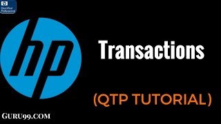 Transactions  HP UFT QTP TutoriaL 27 [upl. by Alano]