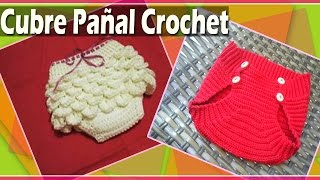 Cubre Pañal Bebe  Bombacho Tejido a Crochet [upl. by Eanram377]