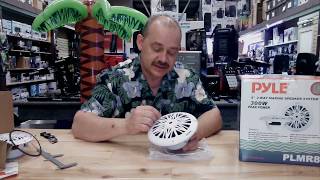 review and unboxing of the Pyle Marine audio speakers PLMR52 PLMR62 and PLMR82 [upl. by Savitt]