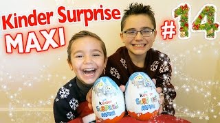 Oeufs Kinder Surprises MAXI  CALENDRIER DE LAVENT SURPRISE  JOUR 14 [upl. by Ahsiliw]