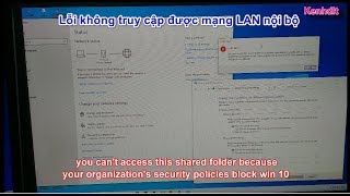 Lỗi không truy cập được cùng mạng LAN you cant access this shared folder [upl. by Etsirhc]