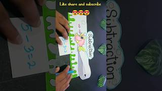 Maths tlm for primary school  subtraction tlm [upl. by Arimaj]