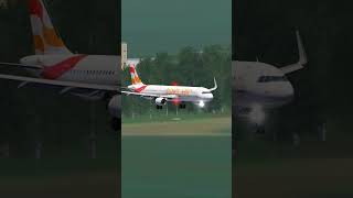 Landing at Berlin Brandenburg aviation trending [upl. by Donetta]