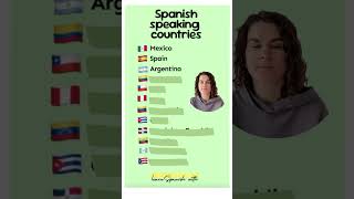 Spanish speaking countries 🥹 can you name more learnspanish español learnspanish [upl. by Anitnemelc]