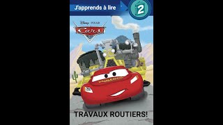 livre TRAVAUX ROUTIERS  DISNEY PIXAR Cars  histoire pour les petits [upl. by Venola]