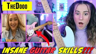 Musician Reacts to TheDooo  Playing Guitar on Omegle but I pretend Im a beginner [upl. by Aube]