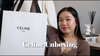 Celine Triomphe Shoulder Bag Unboxing [upl. by Oulman]