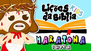 1H de Desenho Bíblico  MARATORA  LIÇÕES DA BÍBLIA KIDS [upl. by Nerual]