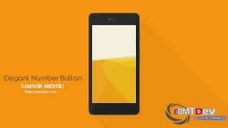 Xamarin Android Tutorial  Elegant Number Button [upl. by Col]