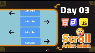 How to Create an Scroll anmation with HTML CSS and JavaScript 🚀💻 [upl. by Agneta]