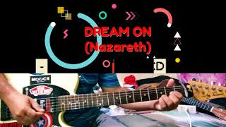 Dream On Nazareth guitar overdrive cover song [upl. by Ahsait]