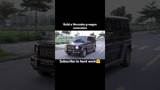 building my dream car Mercedes g wagon at home restoration shorts [upl. by Aynat284]