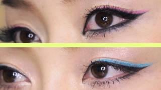 Easy Neon Color Eyeliner [upl. by Marba832]