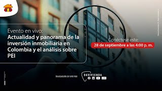 Actualidad de la inversión inmobiliaria en Colombia  Banco Davivienda [upl. by Osmond271]