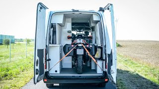 Renault Master Kamper Motocykl Ebacamp Camper Motorbike [upl. by Ellertnom]