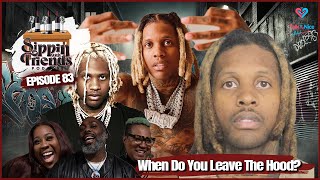 Lil Durk Arrest When Do You Leave The Hood   Sippin With Friends EP83 [upl. by Bostow469]